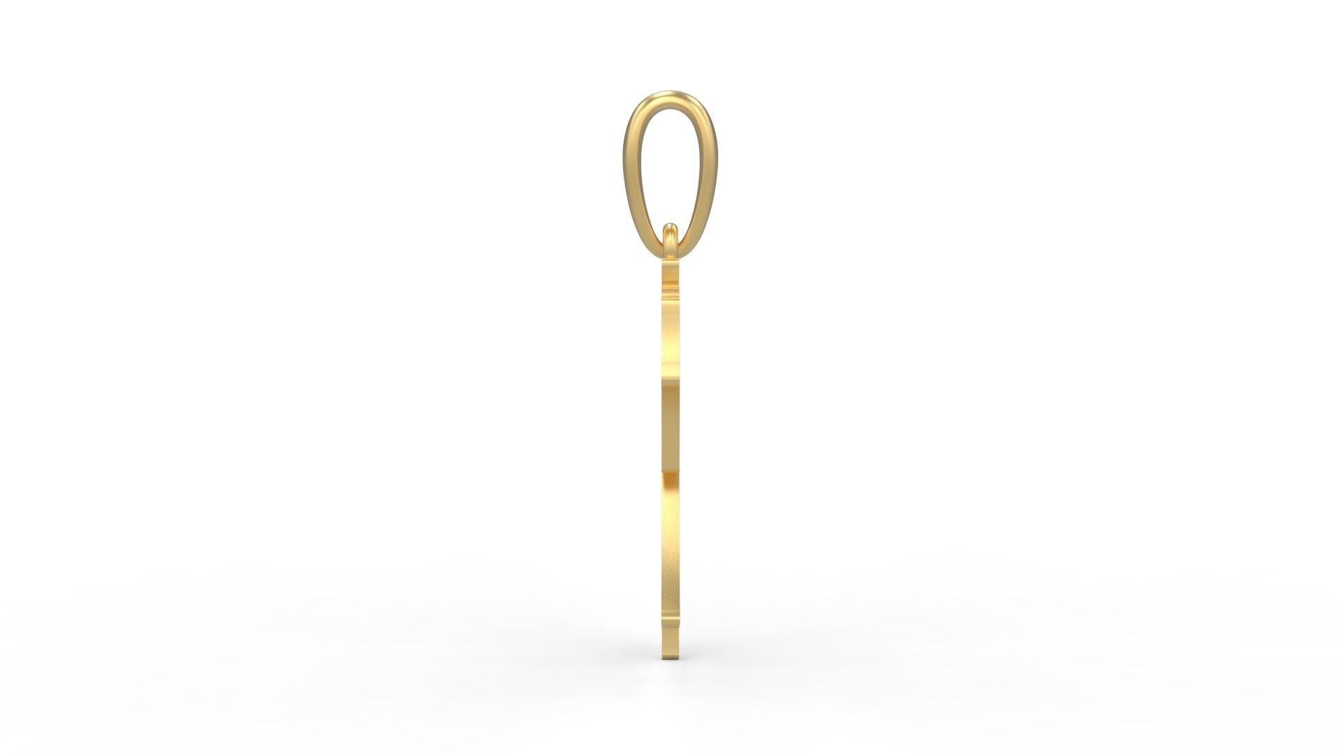 Initial Letters Pendant Spooky Hill R 3D print model_2