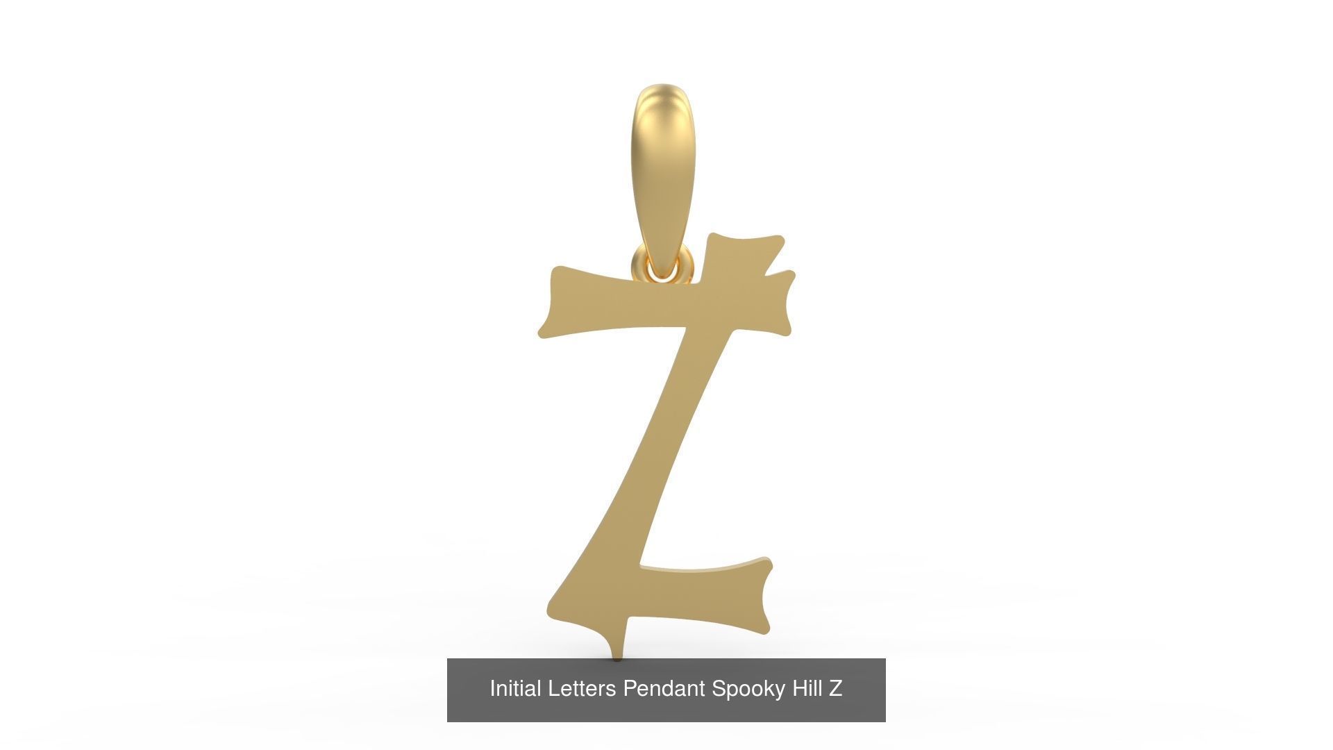Initial Letters Pendant Alphabets Spooky Hill 3D Model Collection_28