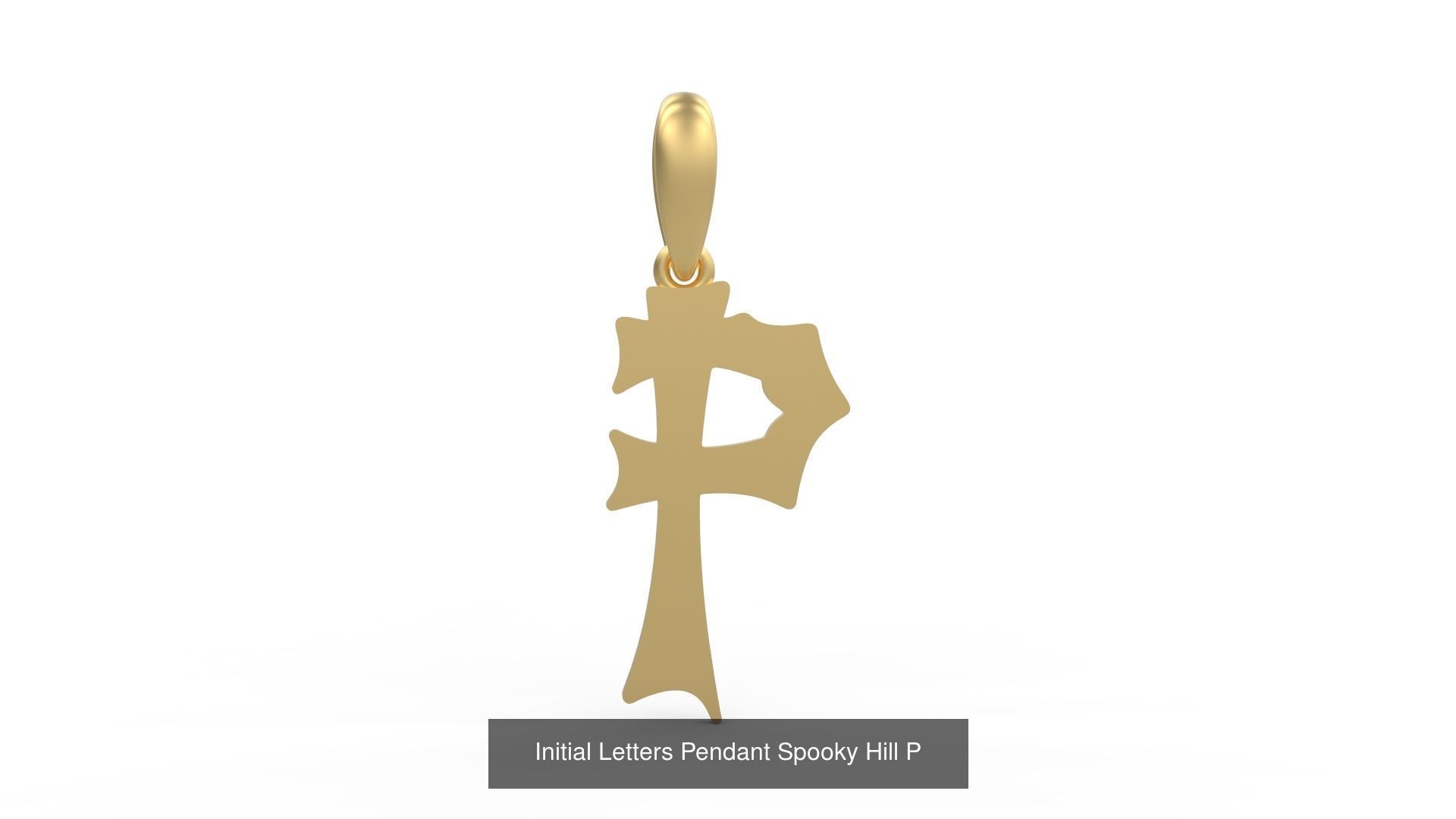Initial Letters Pendant Alphabets Spooky Hill 3D Model Collection_18