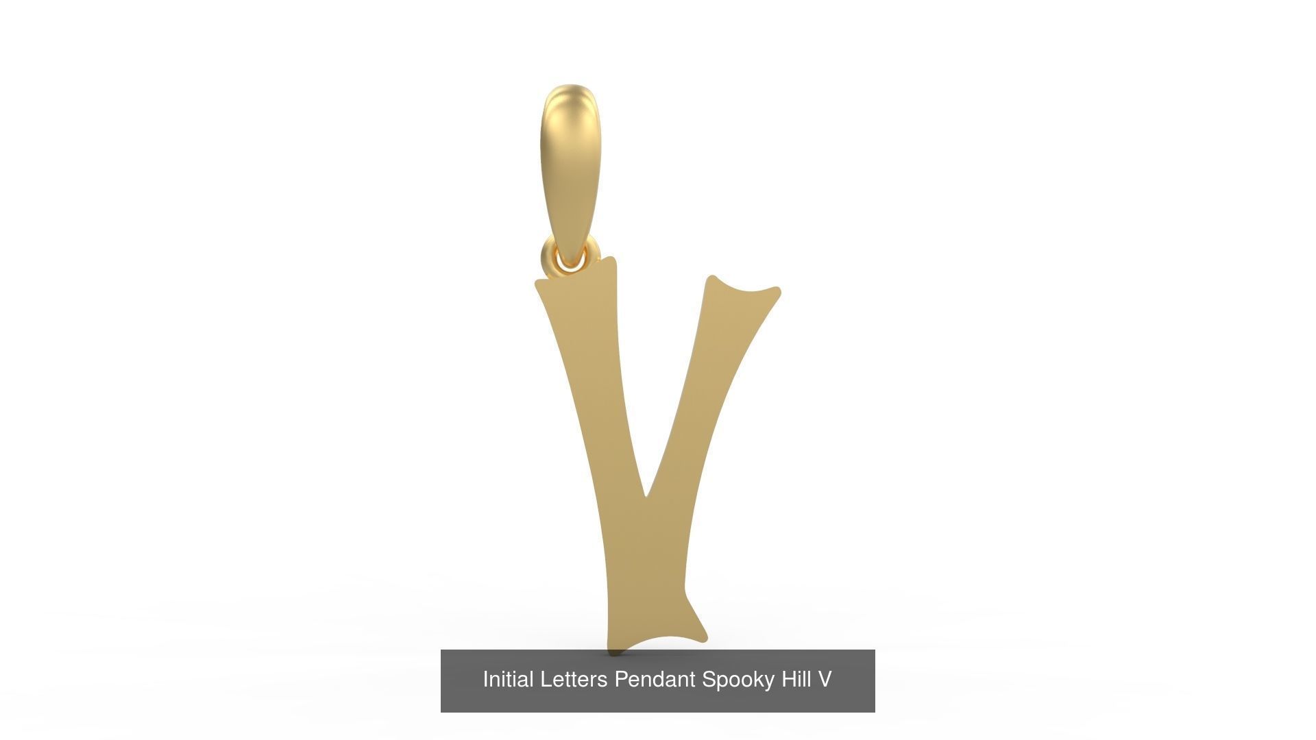 Initial Letters Pendant Alphabets Spooky Hill 3D Model Collection_24