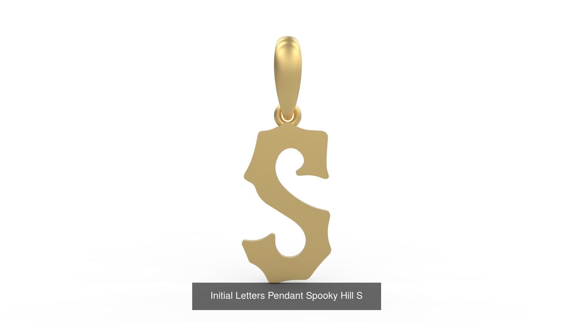 Initial Letters Pendant Alphabets Spooky Hill 3D Model Collection_21
