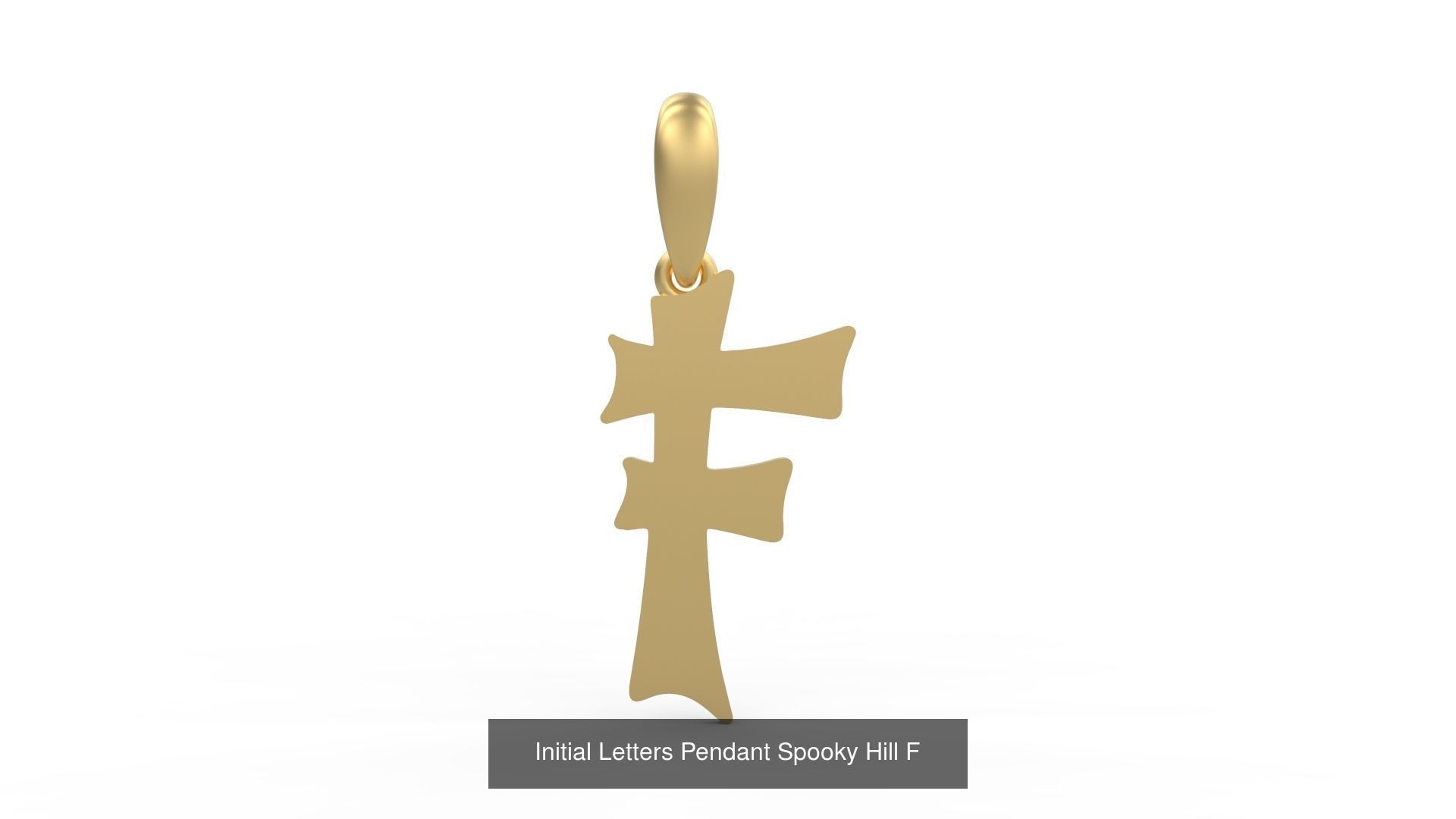 Initial Letters Pendant Alphabets Spooky Hill 3D Model Collection_8