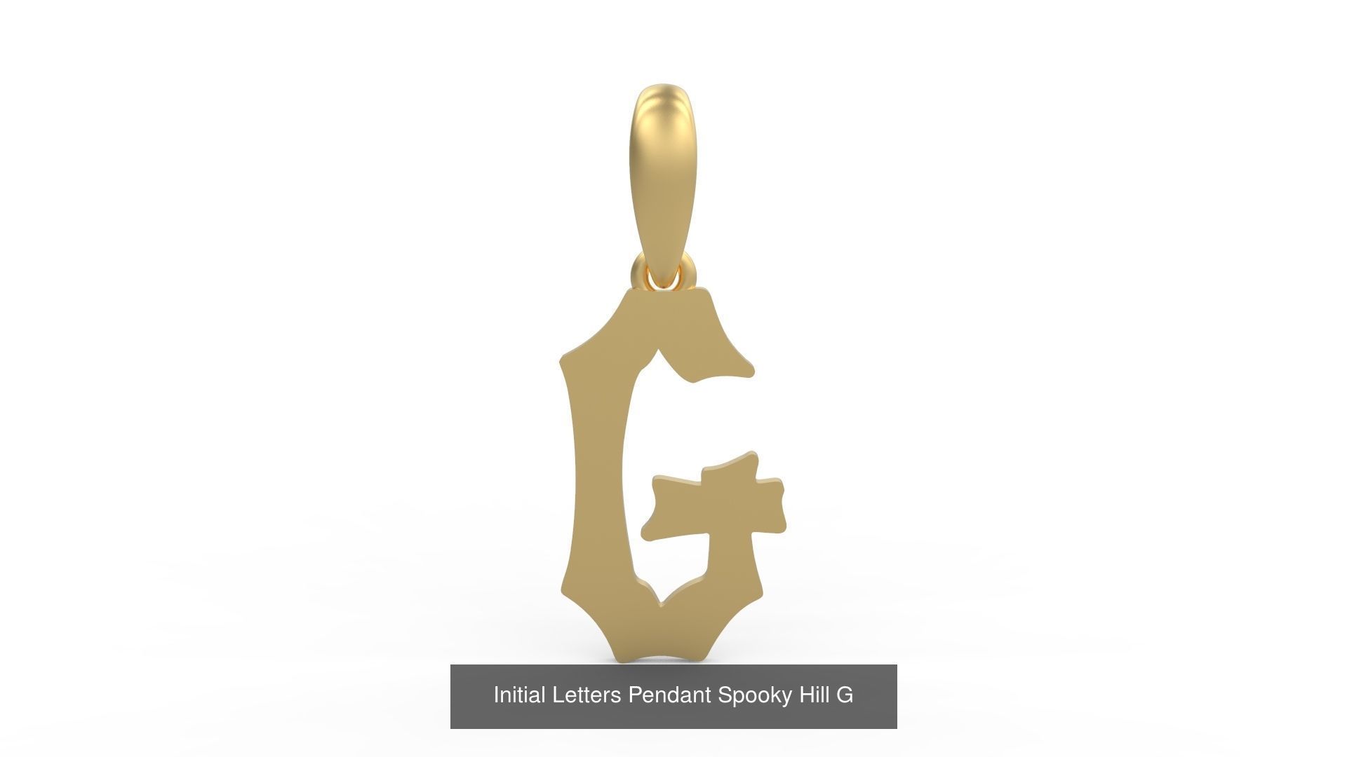 Initial Letters Pendant Alphabets Spooky Hill 3D Model Collection_9