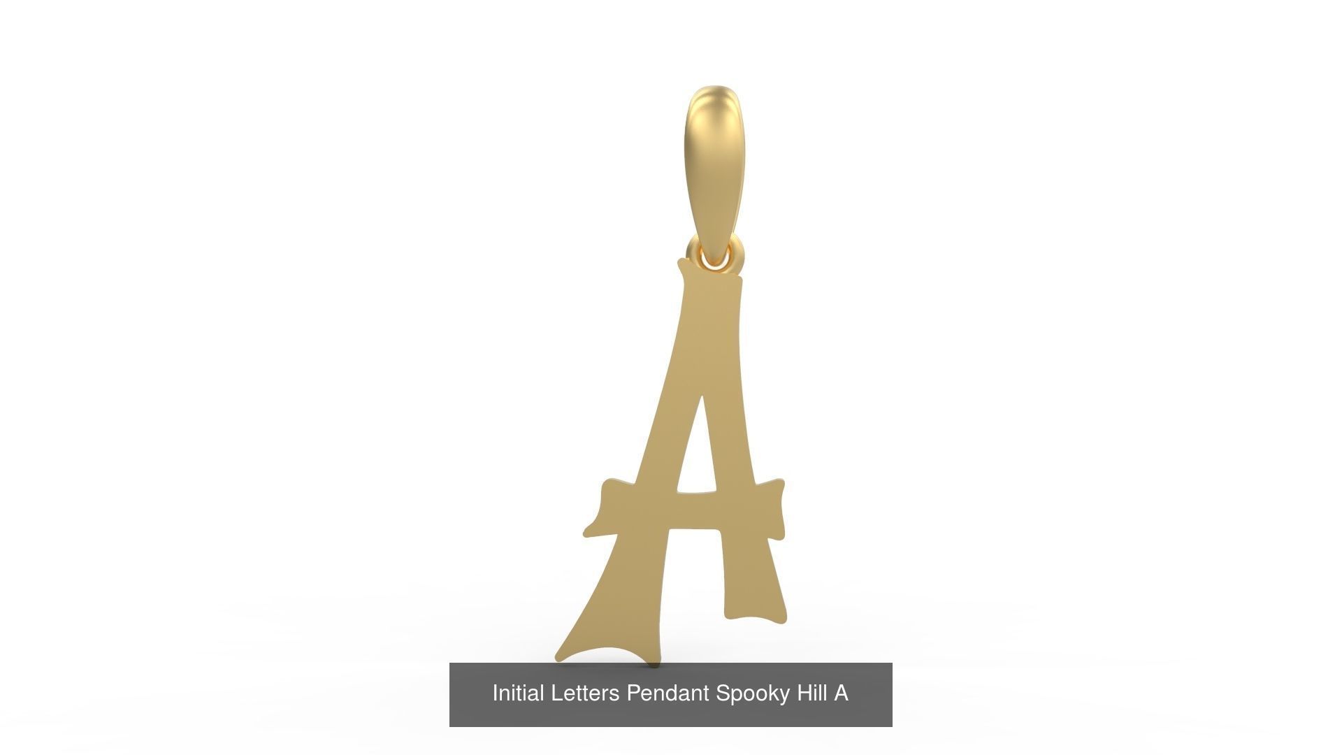 Initial Letters Pendant Alphabets Spooky Hill 3D Model Collection_3