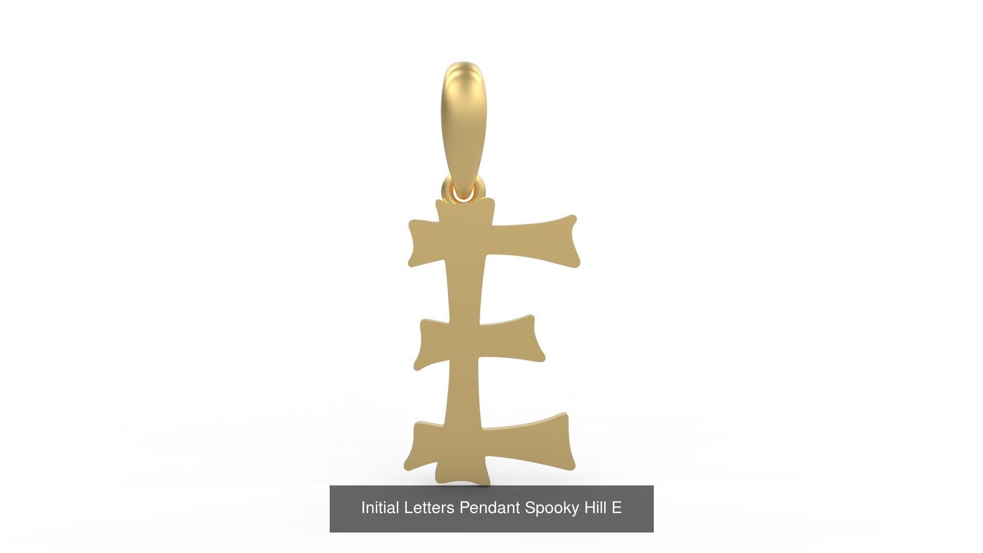 Initial Letters Pendant Alphabets Spooky Hill 3D Model Collection_7