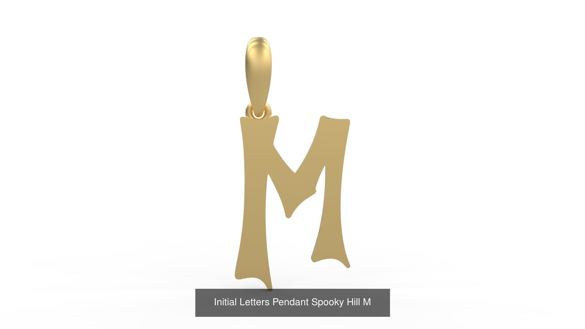 Initial Letters Pendant Alphabets Spooky Hill 3D Model Collection_15