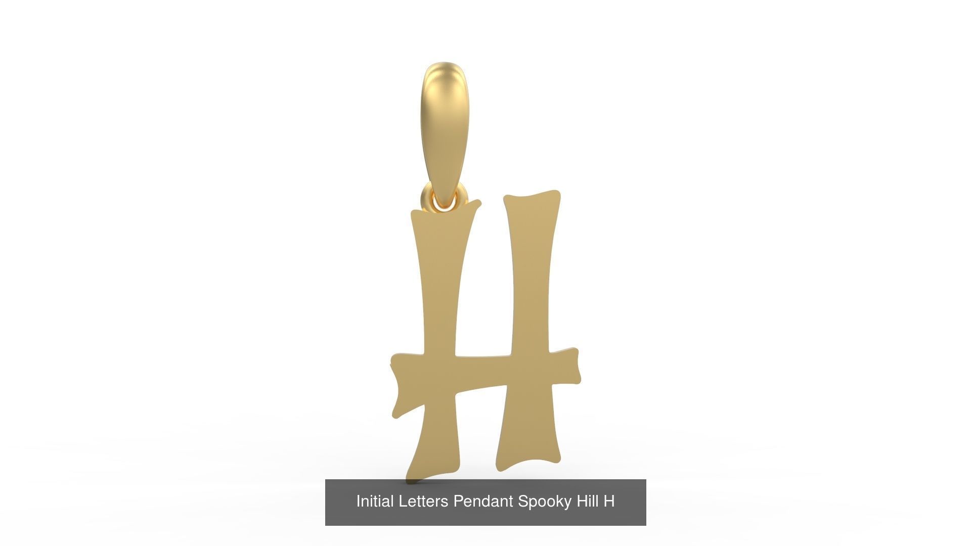Initial Letters Pendant Alphabets Spooky Hill 3D Model Collection_10