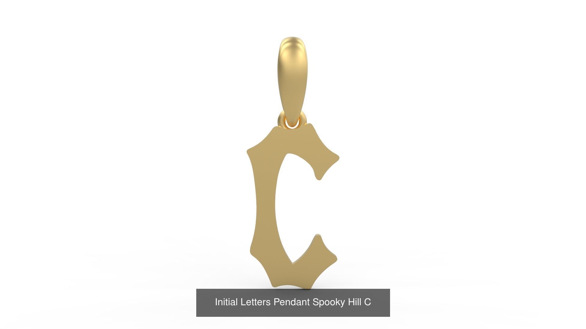 Initial Letters Pendant Alphabets Spooky Hill 3D Model Collection_5