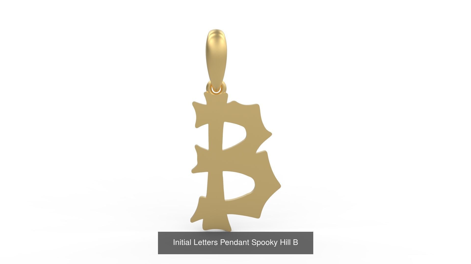 Initial Letters Pendant Alphabets Spooky Hill 3D Model Collection_4