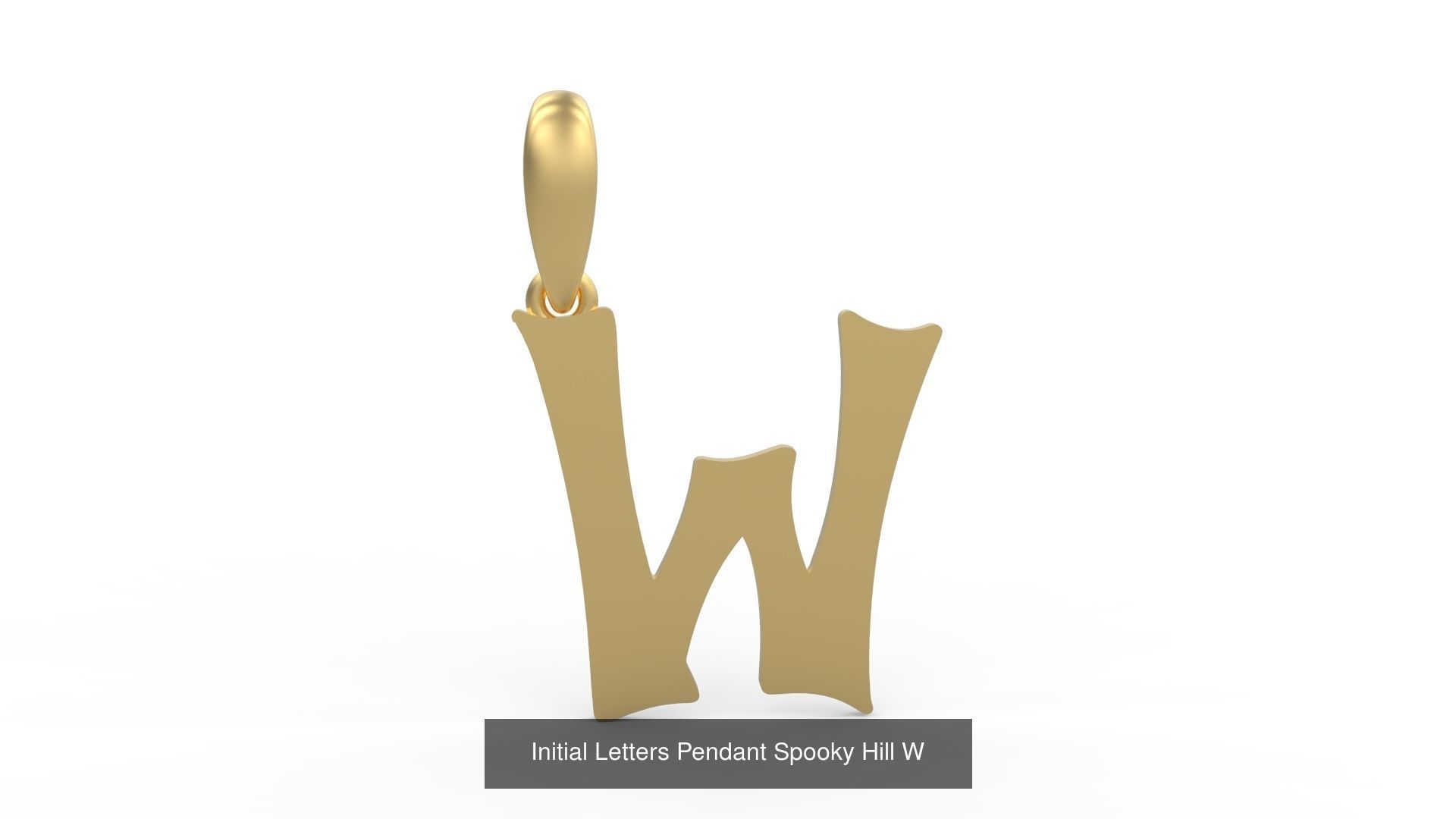 Initial Letters Pendant Alphabets Spooky Hill 3D Model Collection_25