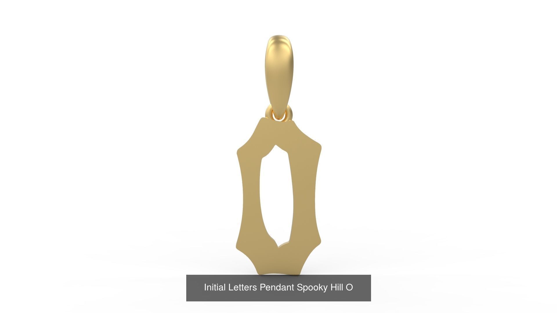 Initial Letters Pendant Alphabets Spooky Hill 3D Model Collection_17