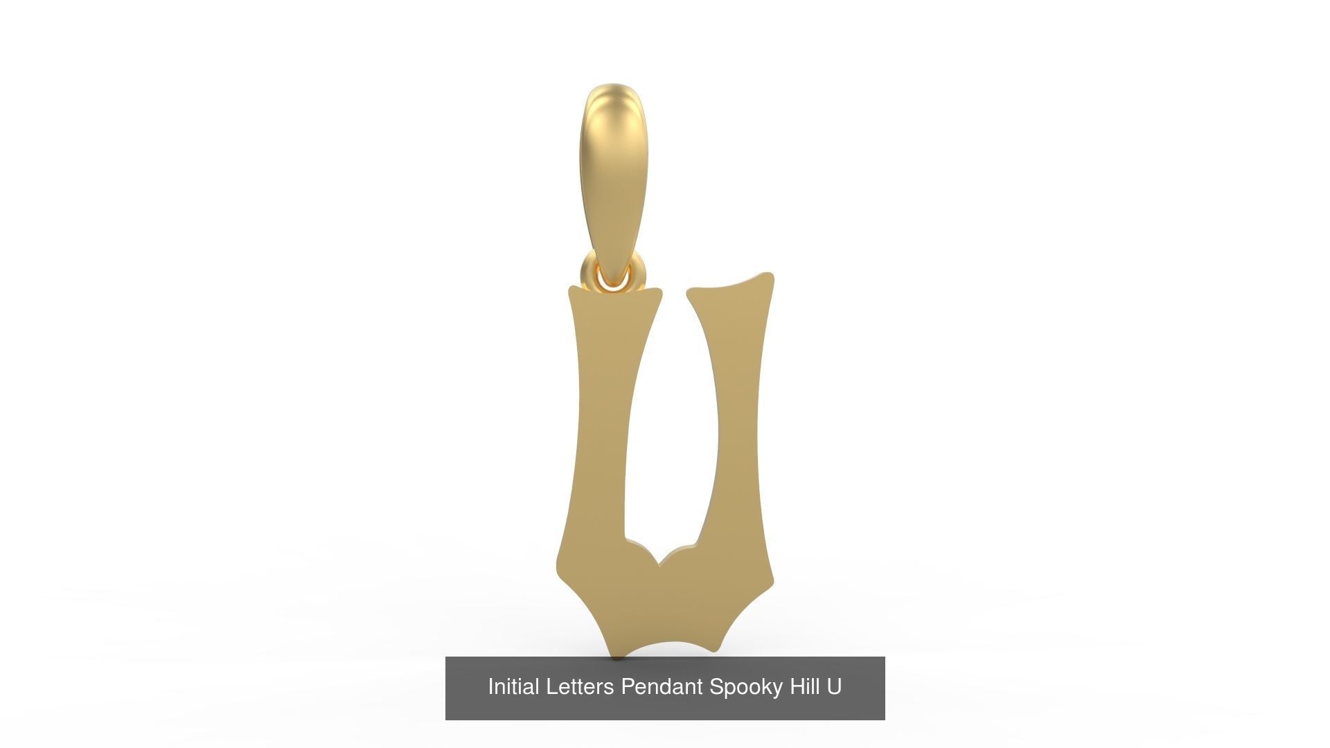 Initial Letters Pendant Alphabets Spooky Hill 3D Model Collection_23