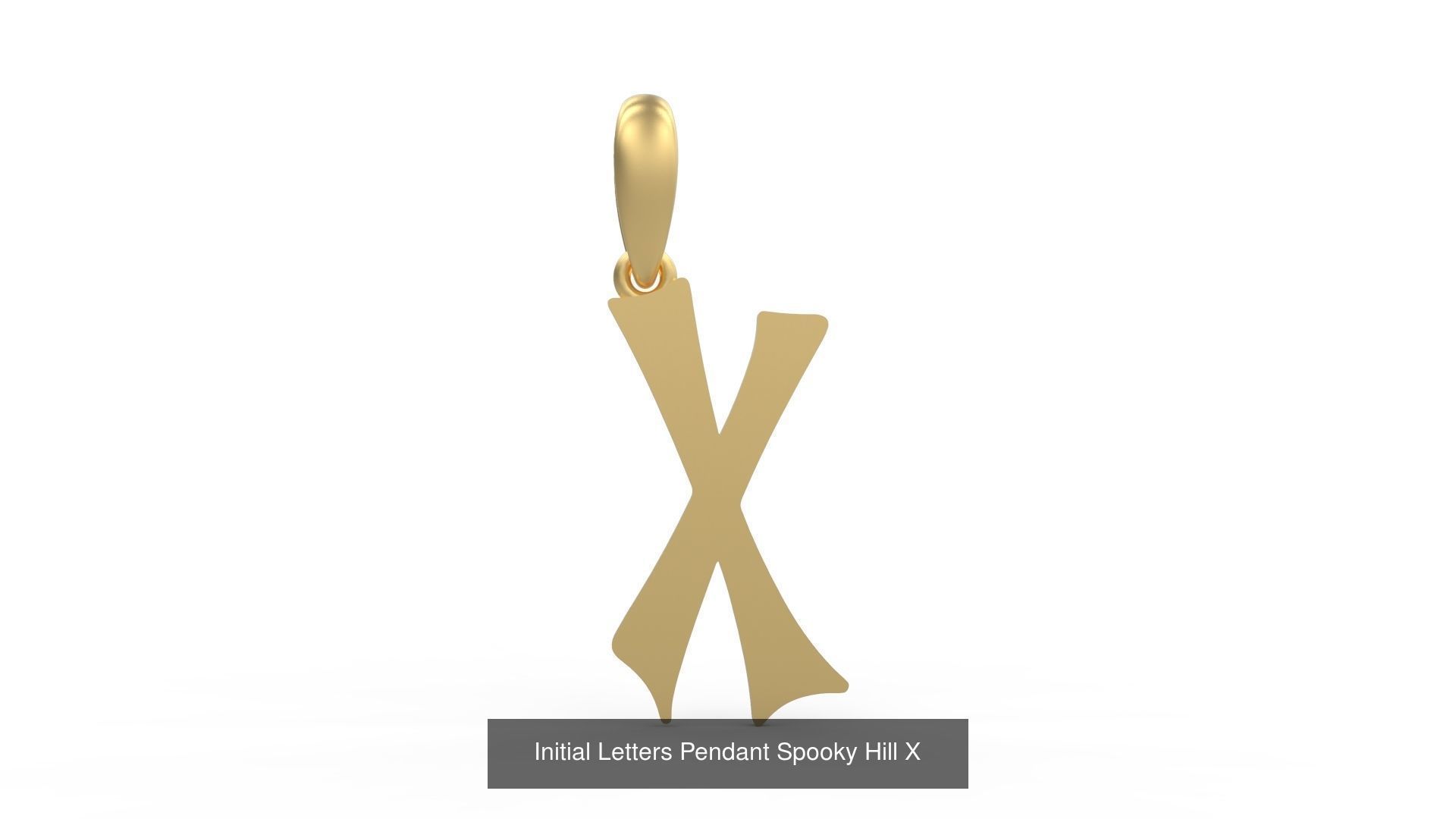 Initial Letters Pendant Alphabets Spooky Hill 3D Model Collection_26