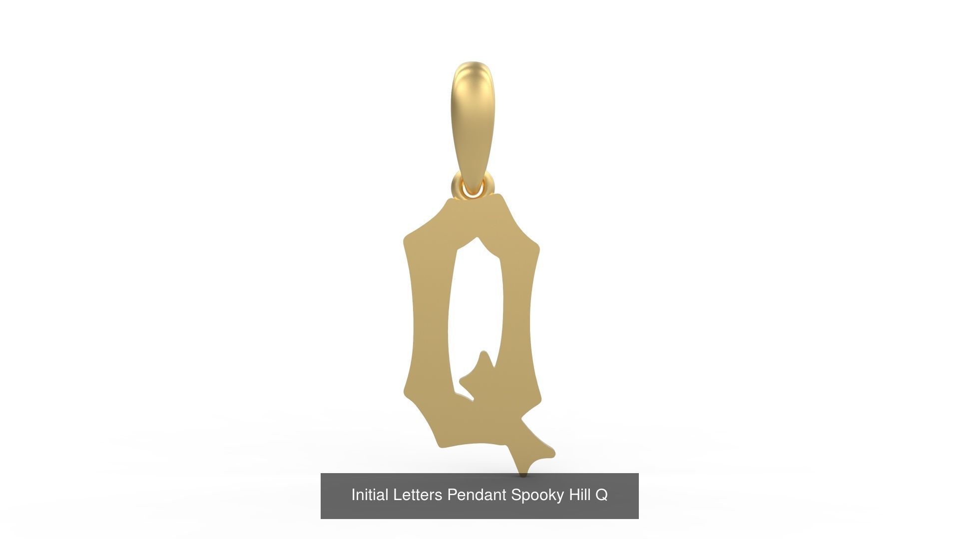 Initial Letters Pendant Alphabets Spooky Hill 3D Model Collection_19