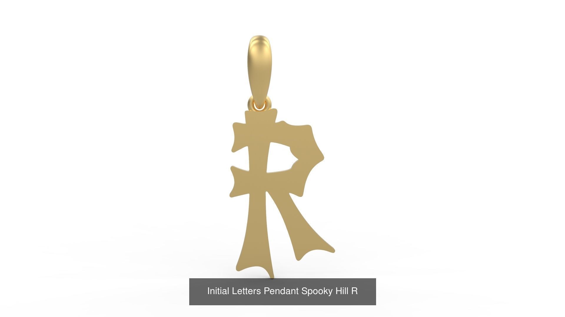 Initial Letters Pendant Alphabets Spooky Hill 3D Model Collection_20