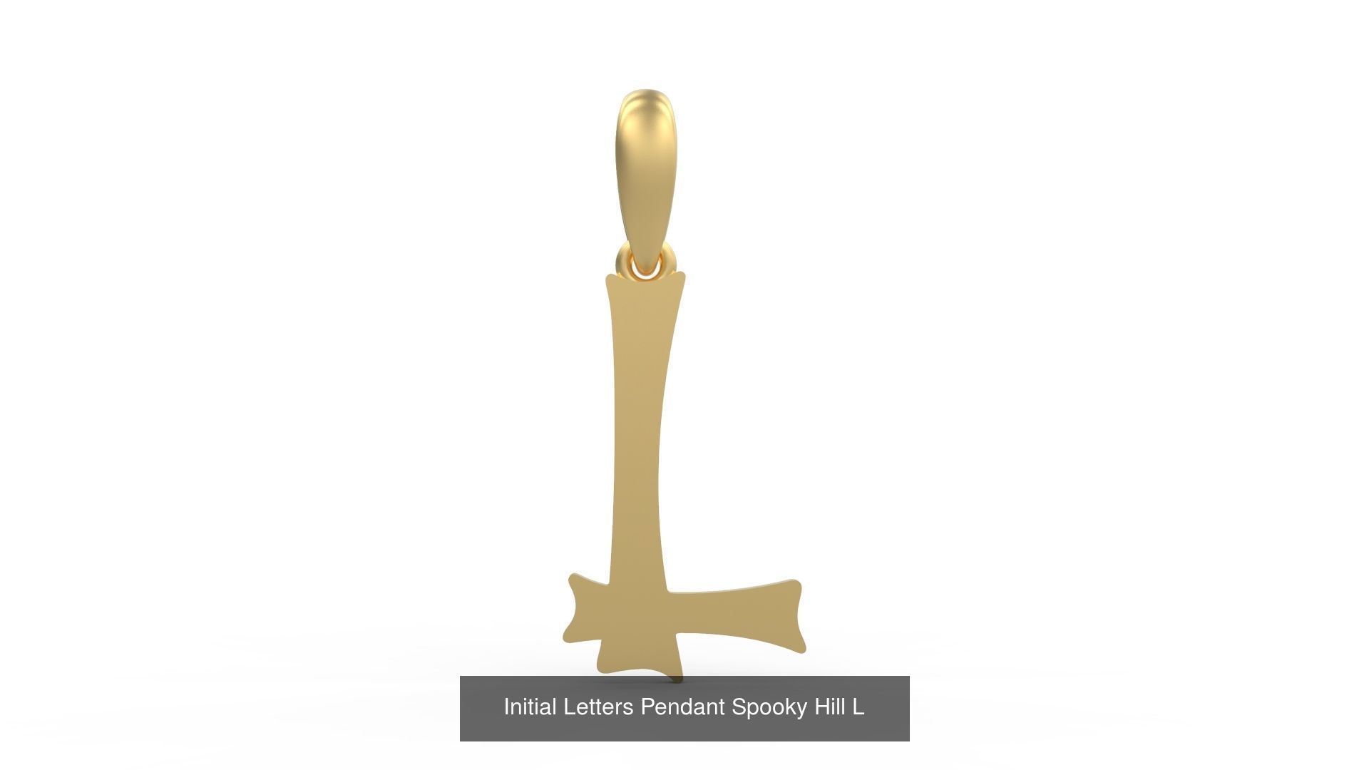 Initial Letters Pendant Alphabets Spooky Hill 3D Model Collection_14