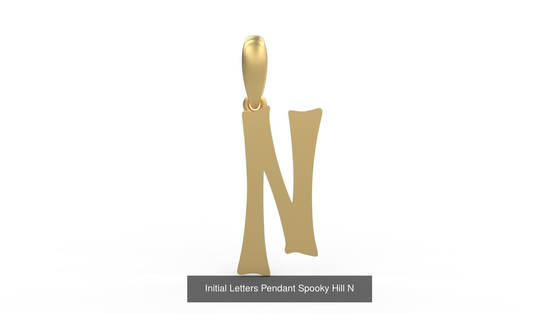 Initial Letters Pendant Alphabets Spooky Hill 3D Model Collection_16