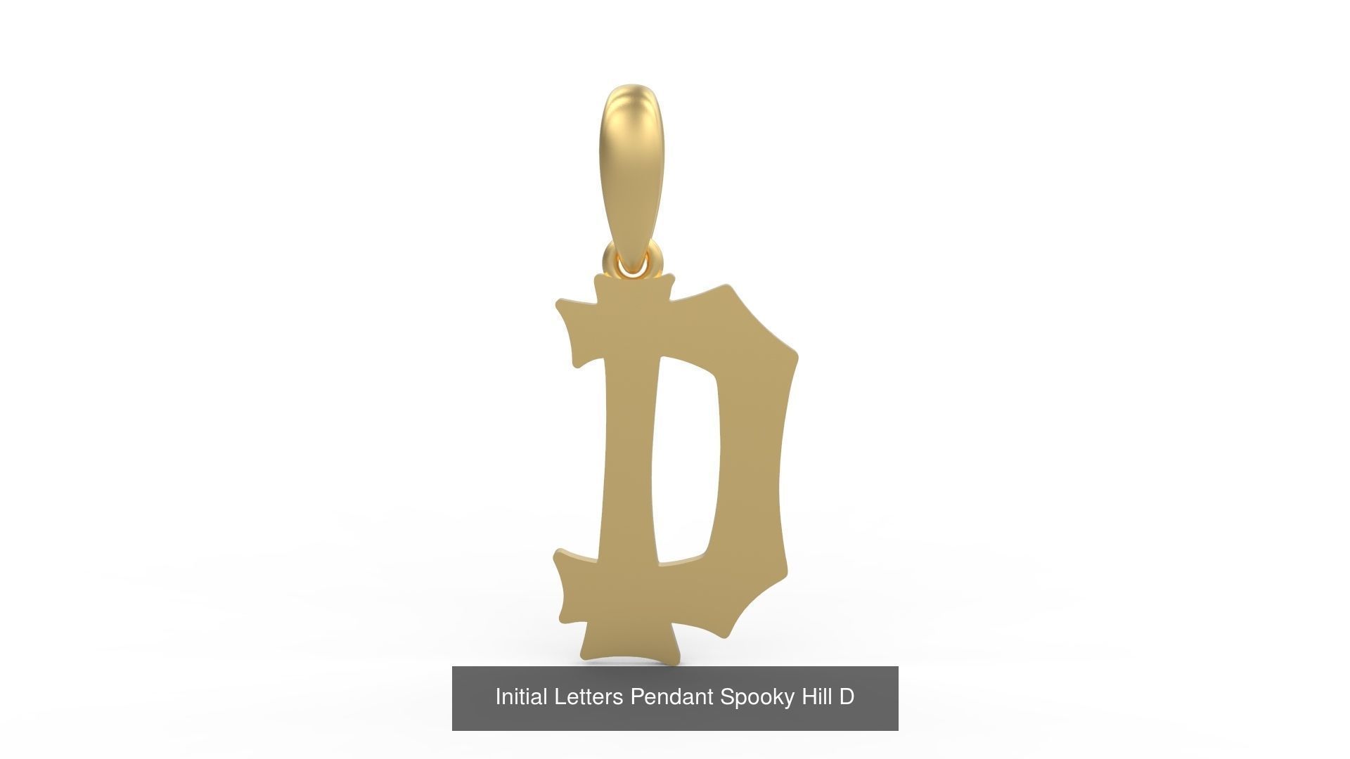 Initial Letters Pendant Alphabets Spooky Hill 3D Model Collection_6