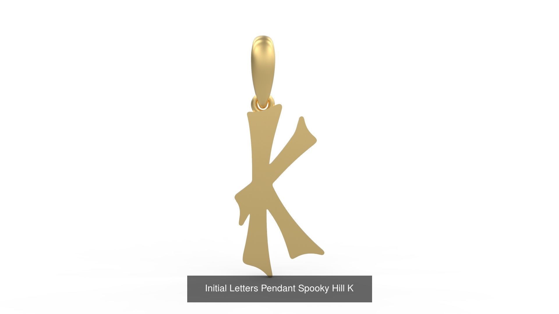 Initial Letters Pendant Alphabets Spooky Hill 3D Model Collection_13