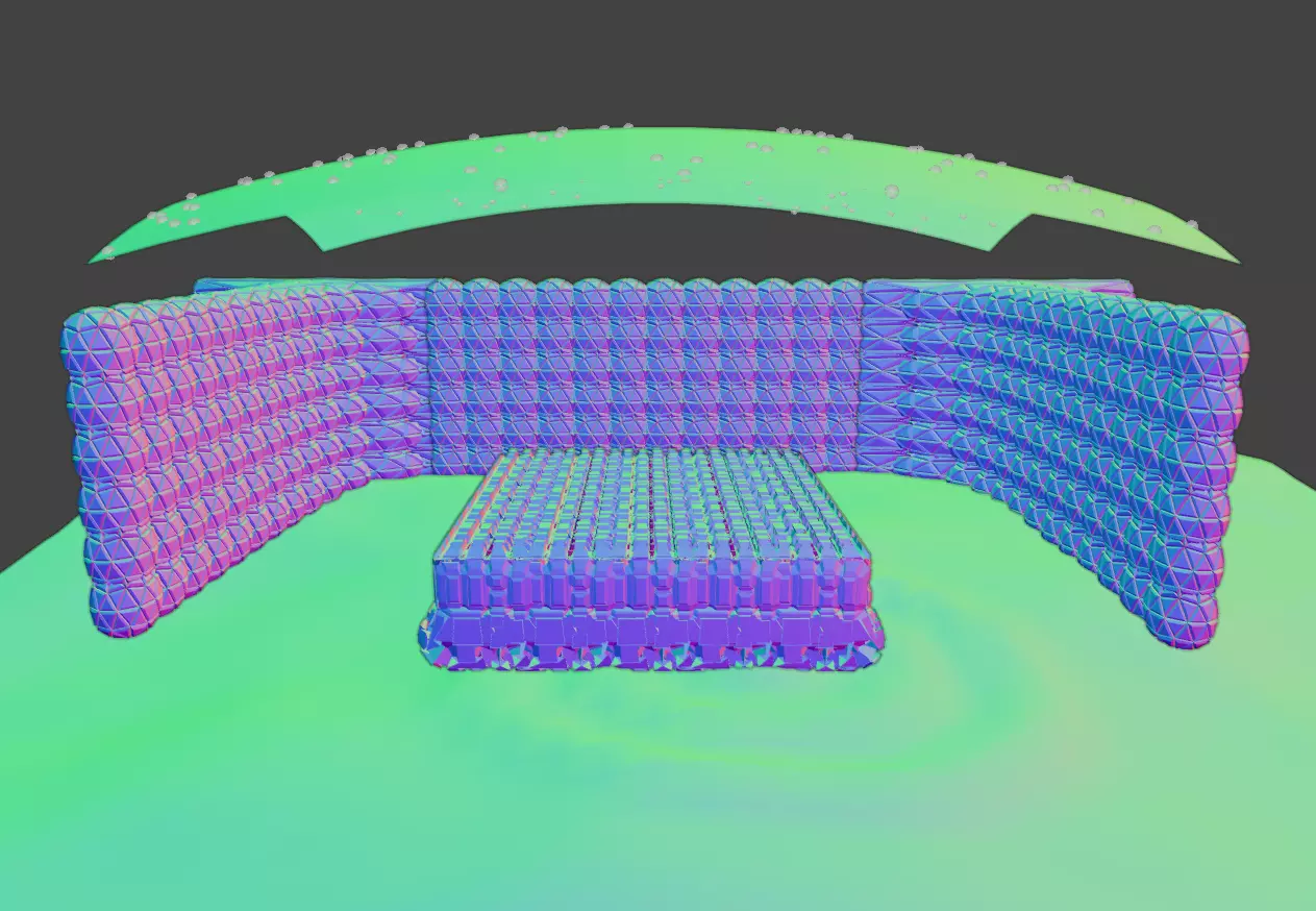 3d Stuff add with deform and physic Free 3D model_0