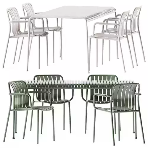 Trocadero Armchair by Talenti and Palissade Table by Hay 