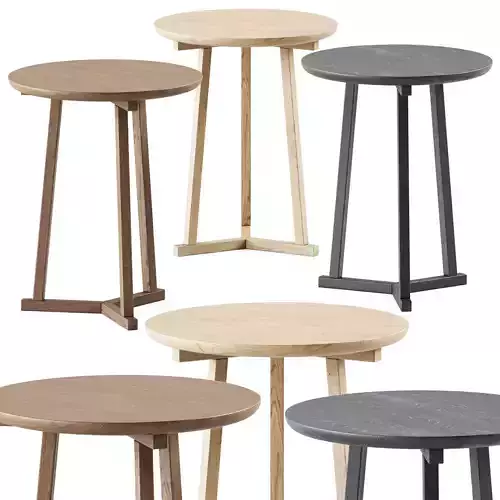 Oak Tripod side table by Ethnicraft