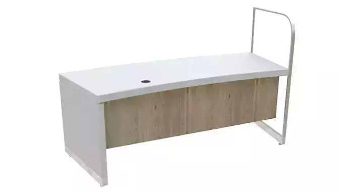 Circular reception desk 3D model
