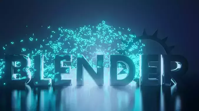 intro text animation Free low-poly 3D model