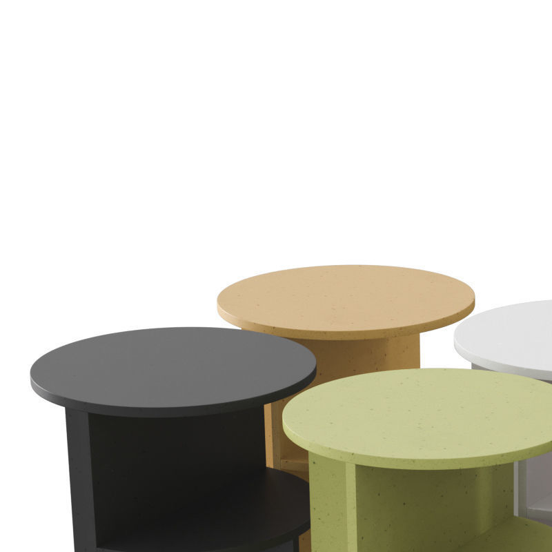Halves Side Table 3D model_1