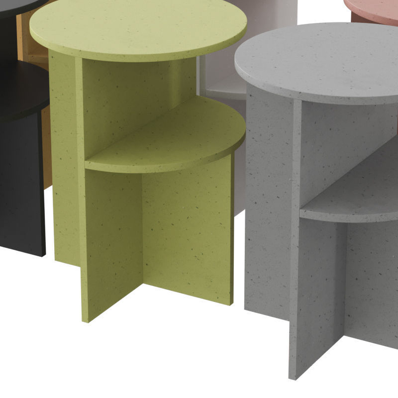 Halves Side Table 3D model_3