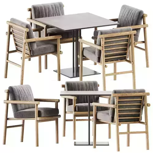 Table Ringer by Kettal and Ayana Chair by B B Italia