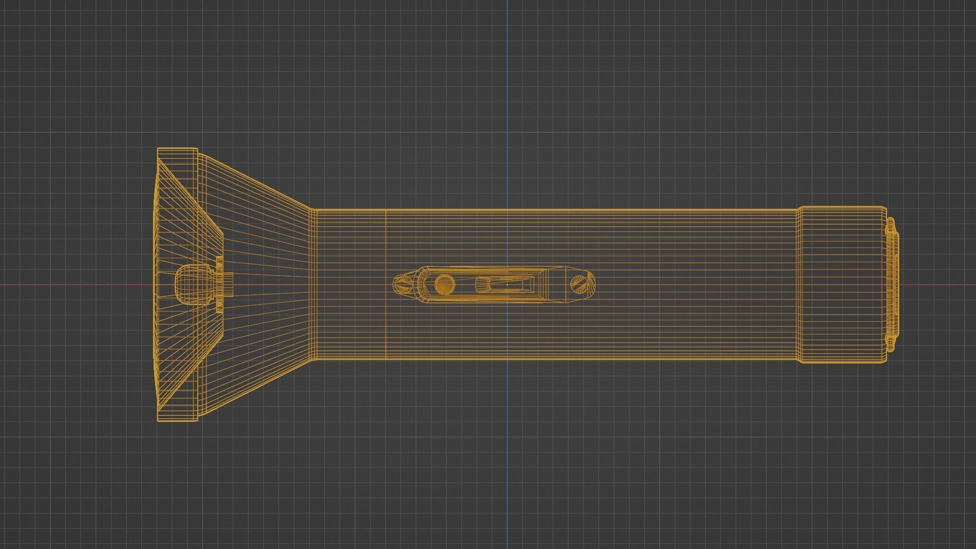 old vintage dusty ussr flashlight Low-poly 3D model_7