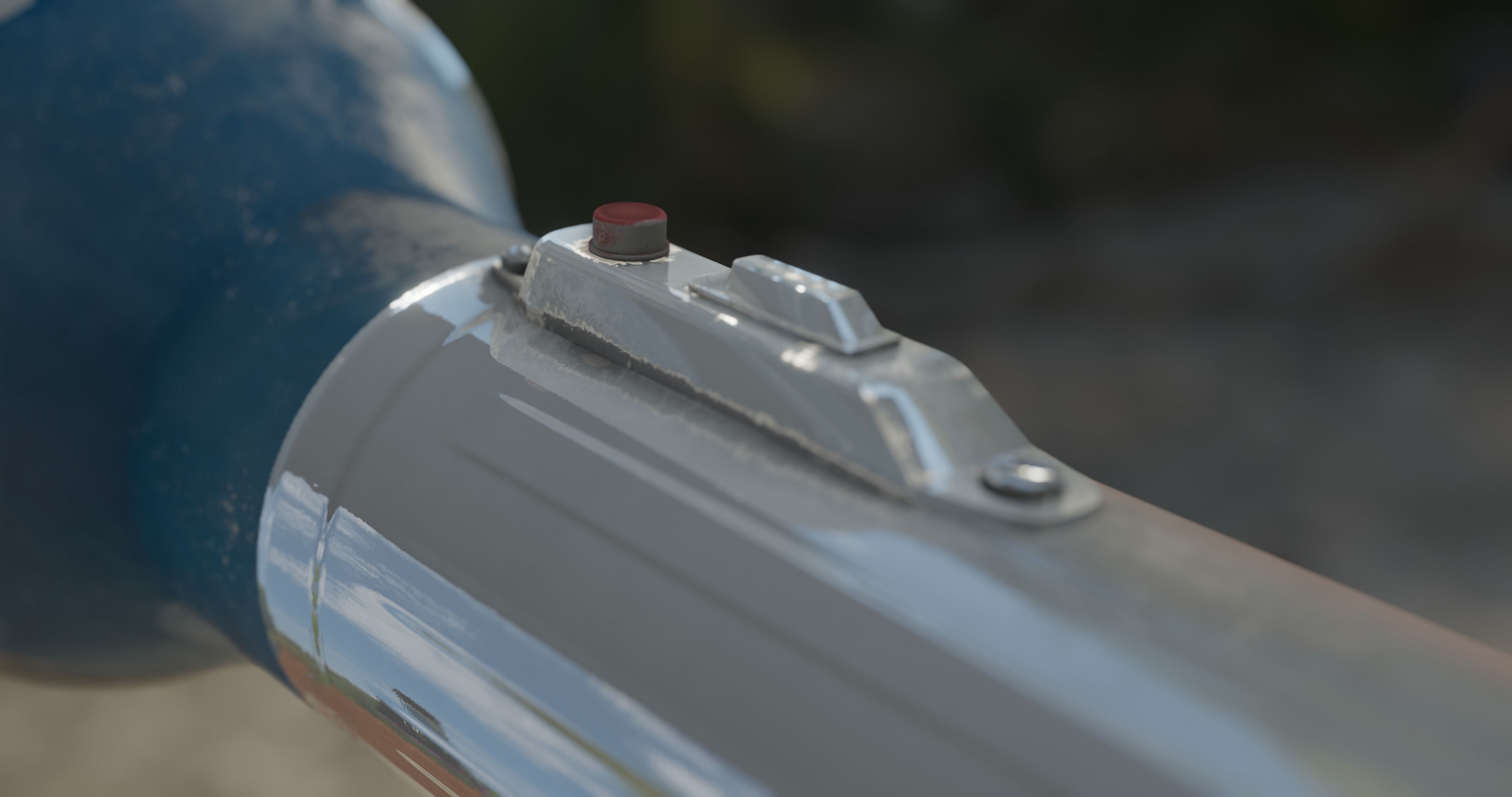 old vintage dusty ussr flashlight Low-poly 3D model_3