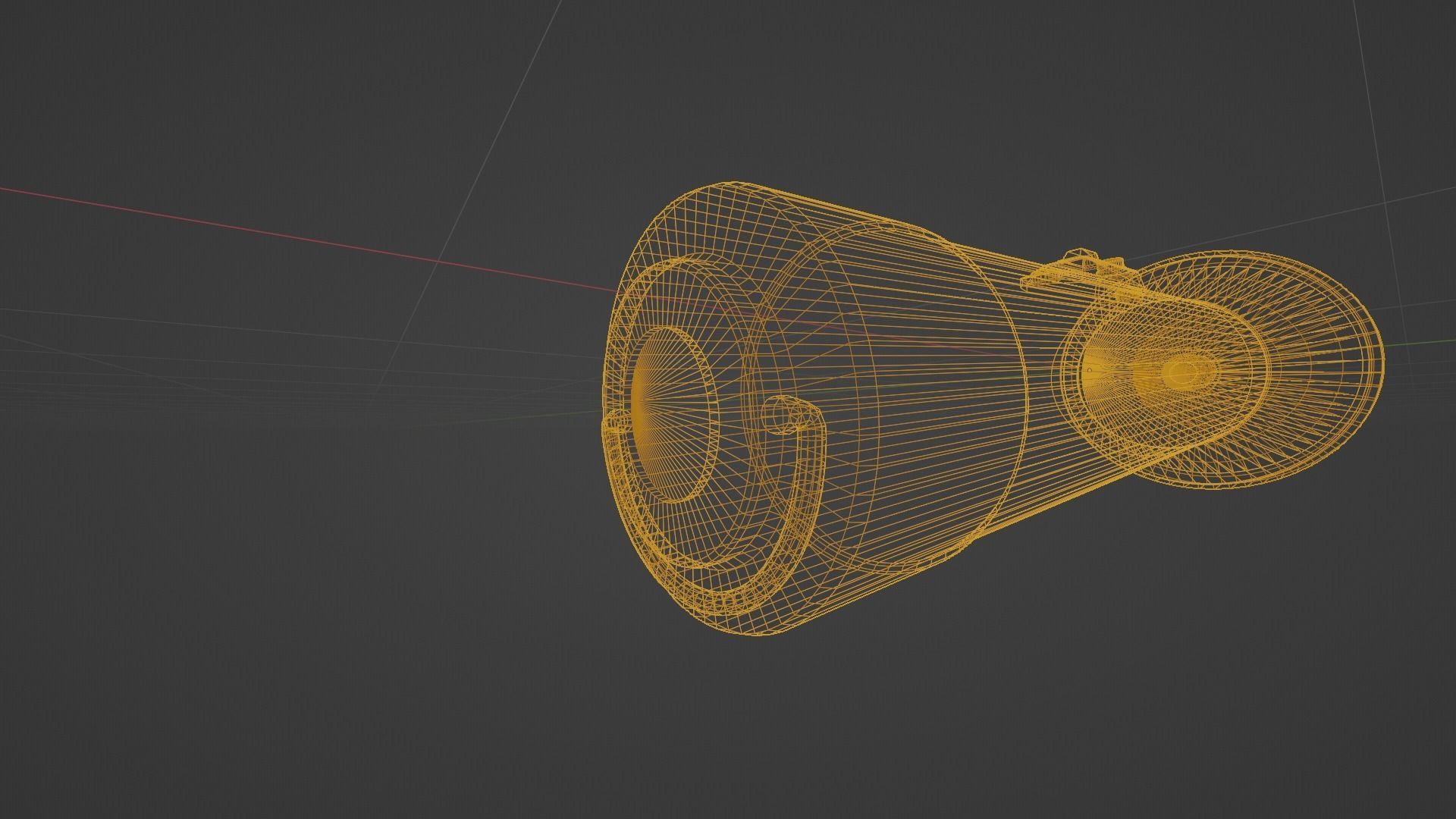 old vintage dusty ussr flashlight Low-poly 3D model_5