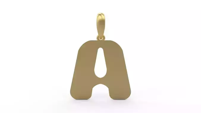 Initial Letters Pendant Sisyphus Light A 3D print model