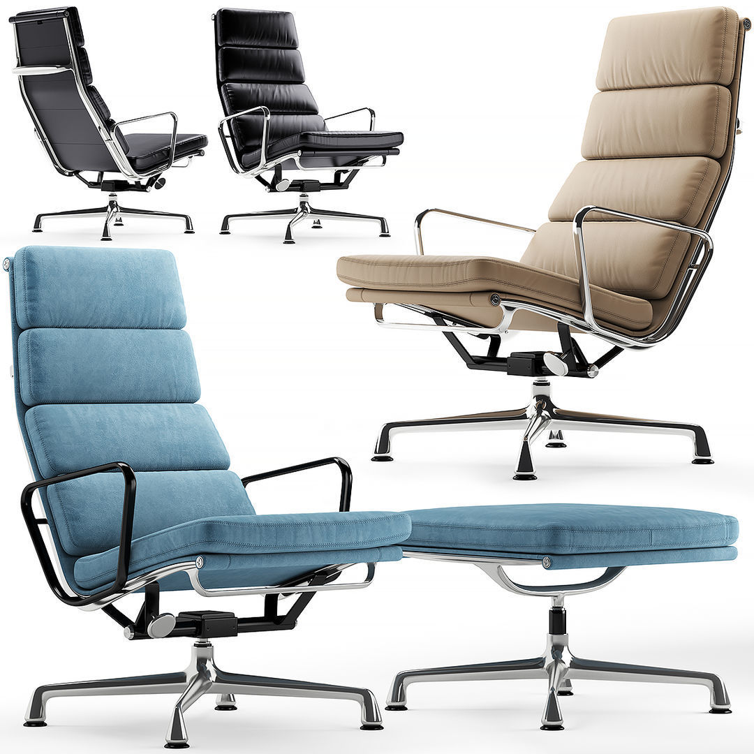 Vitra Soft Pad Chair 3D model_1