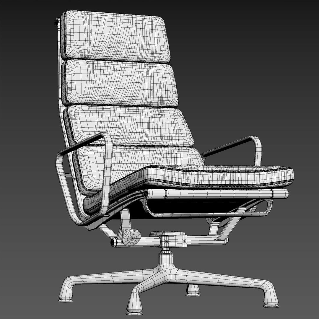 Vitra Soft Pad Chair 3D model_6