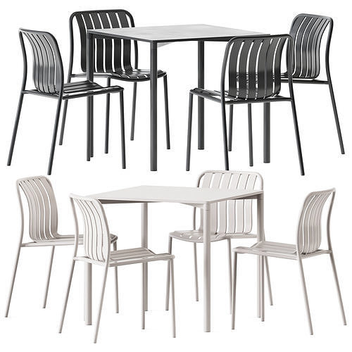 Trocadero Outdoor Table and Chair by Talenti 3D model