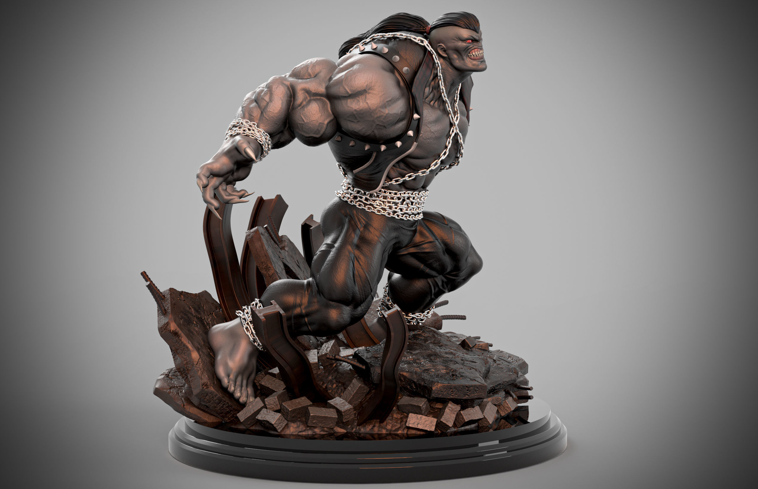 Pitt Statue 3D print model_2