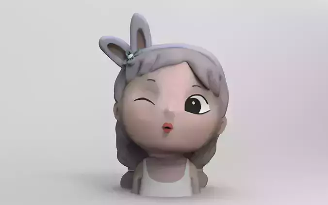 Cute girls and boys planters 10 - STL for 3d printing 3D print model