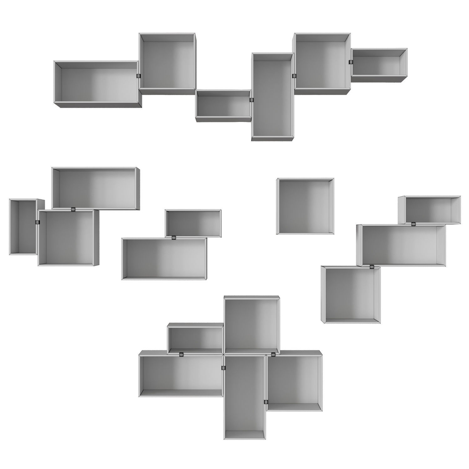 Mini Stacked Storage System 3D model_4