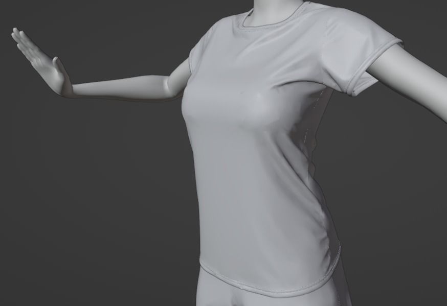 Teen Girl 3D model_30