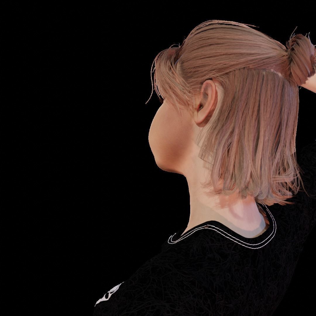 Teen Girl 3D model_4