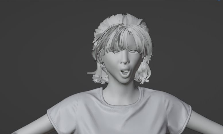 Teen Girl 3D model_14