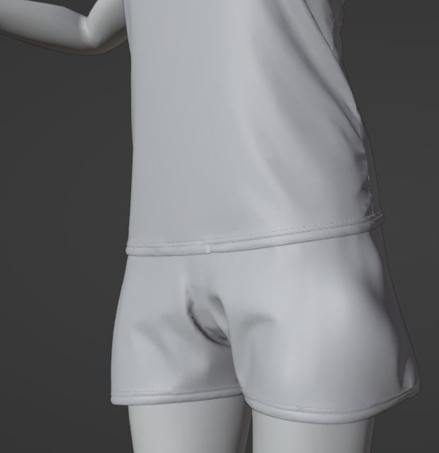 Teen Girl 3D model_22