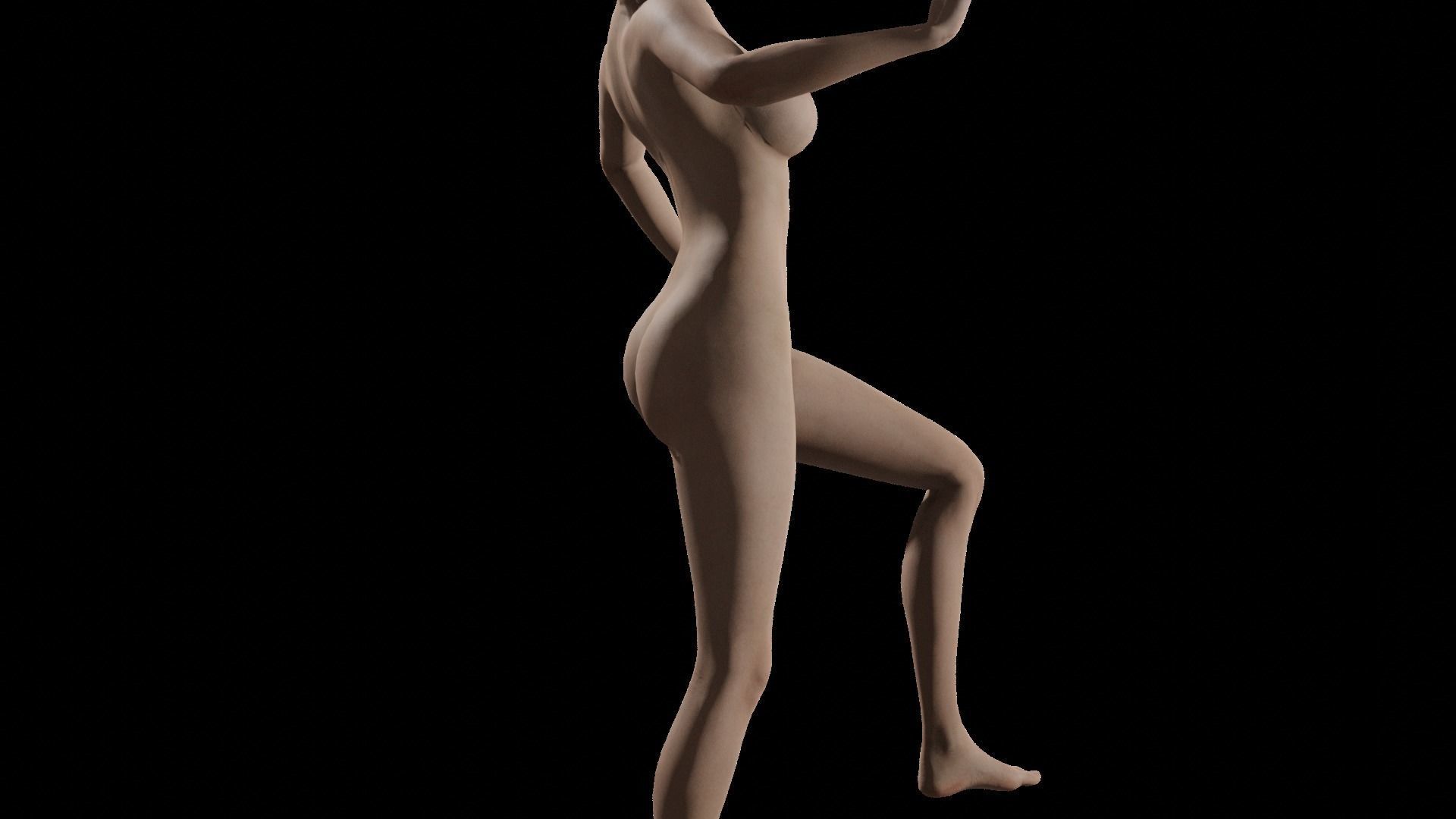 Teen Girl 3D model_42