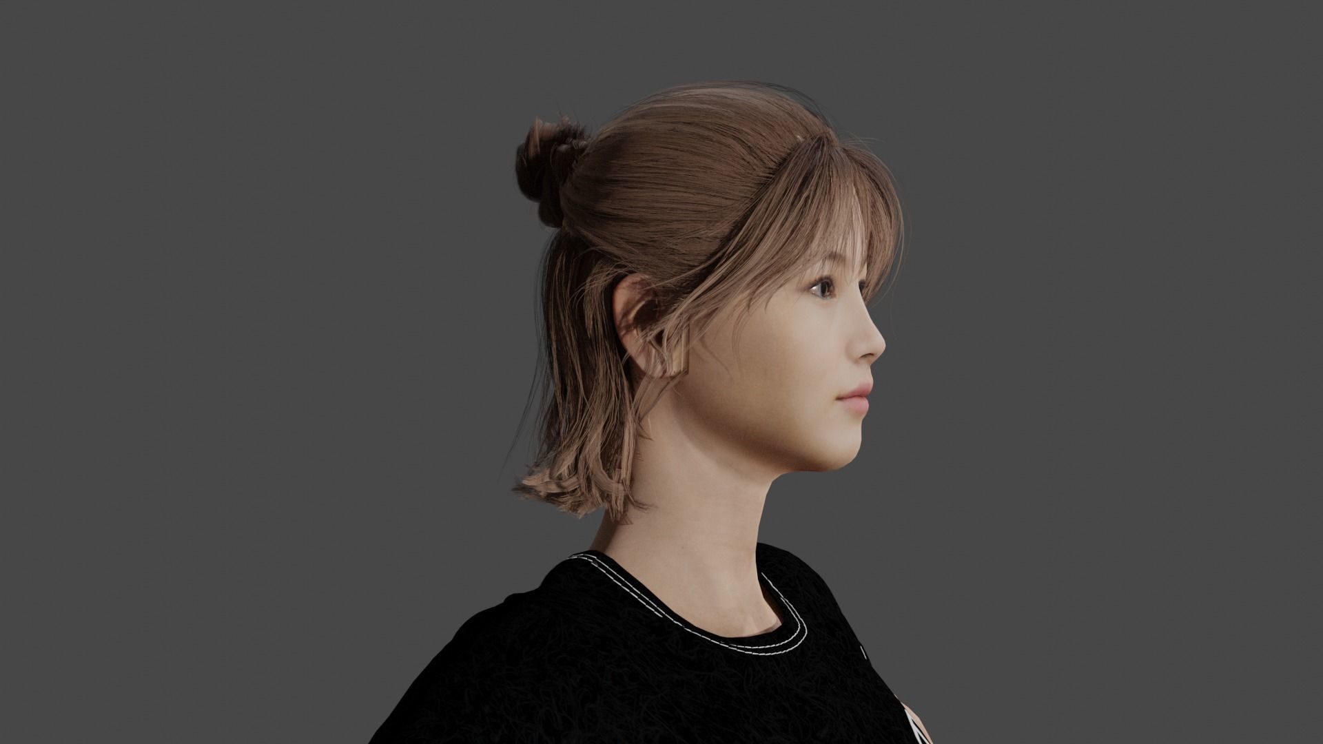 Teen Girl 3D model_7