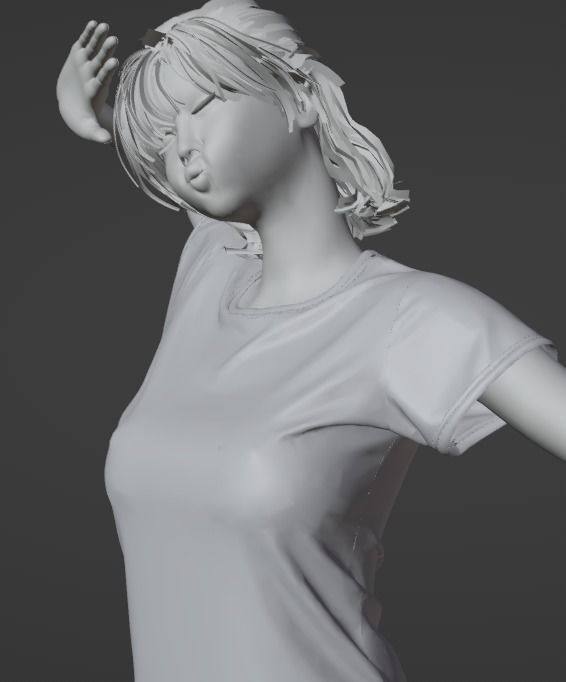 Teen Girl 3D model_40