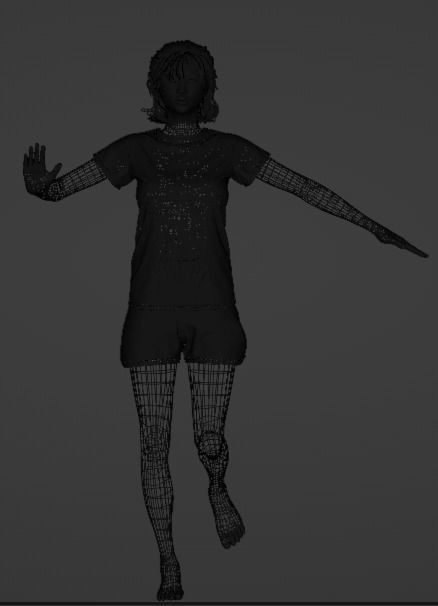Teen Girl 3D model_51