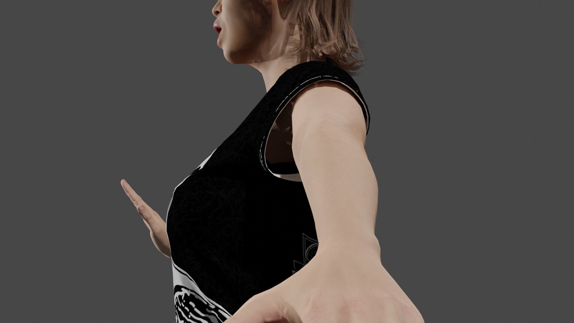 Teen Girl 3D model_29